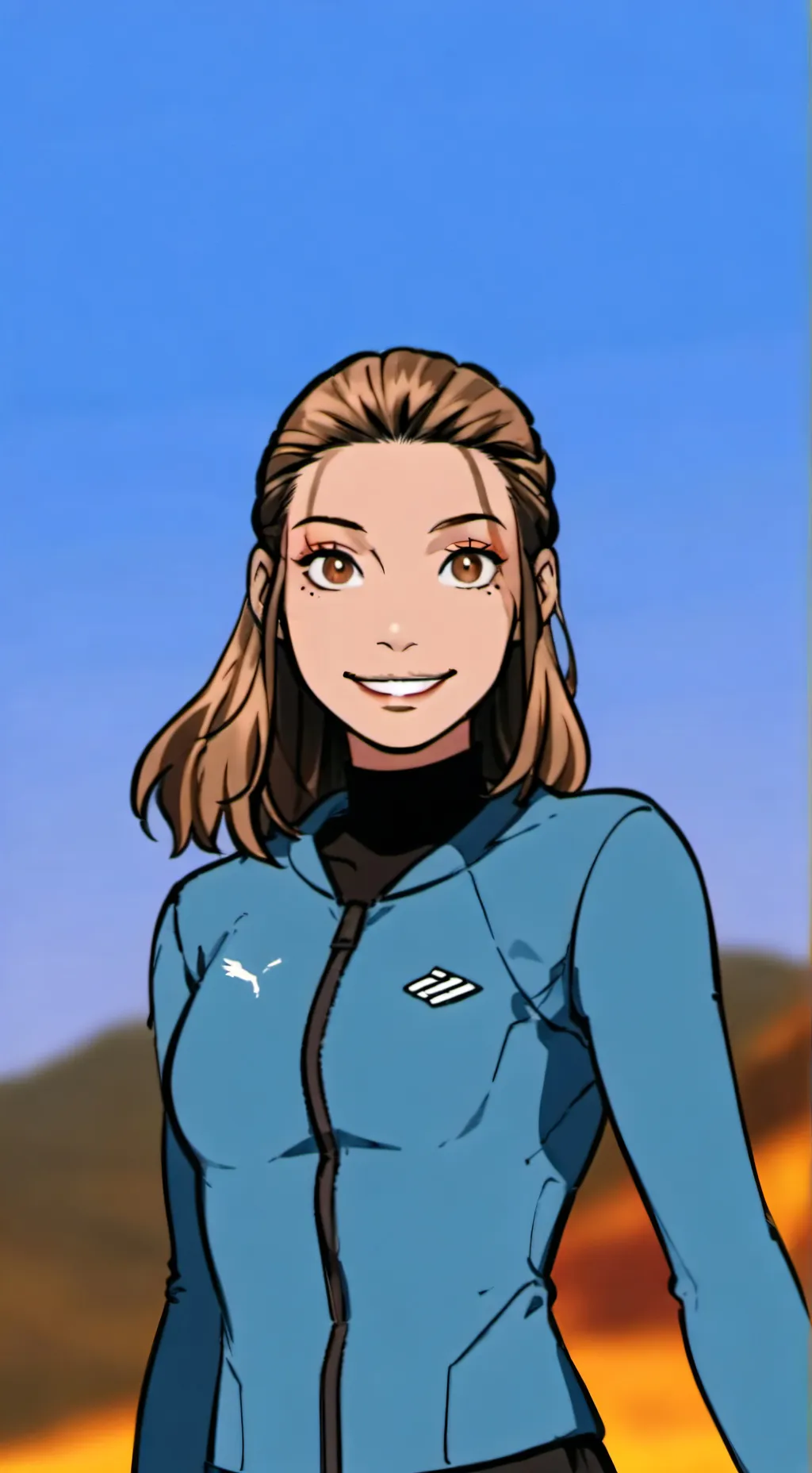 ai character: Evelyn J. Tomson background