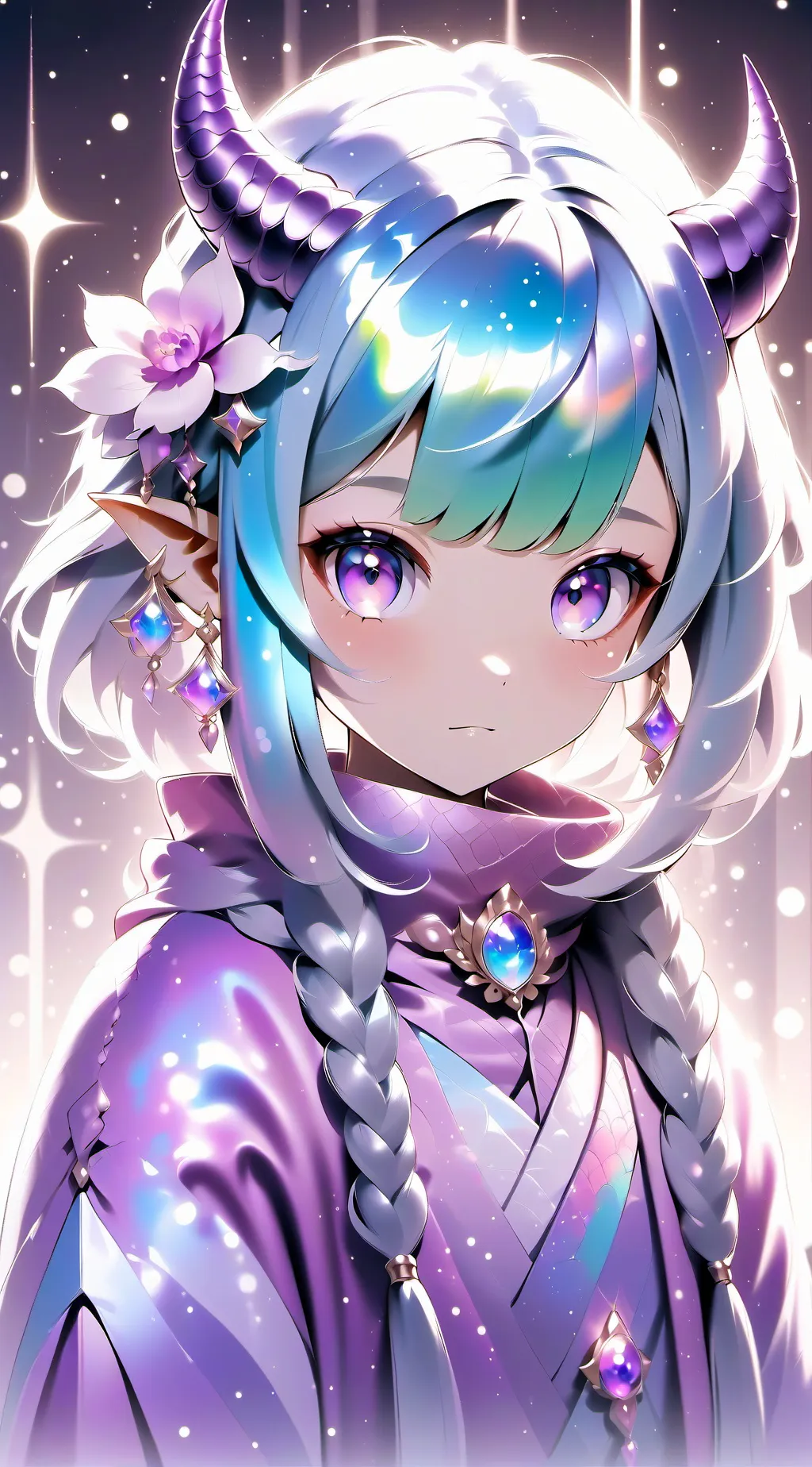 ai character: cute girl background