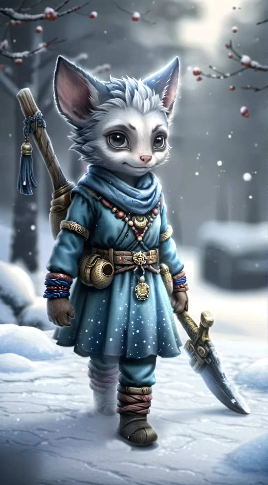 ai character: Феня  background
