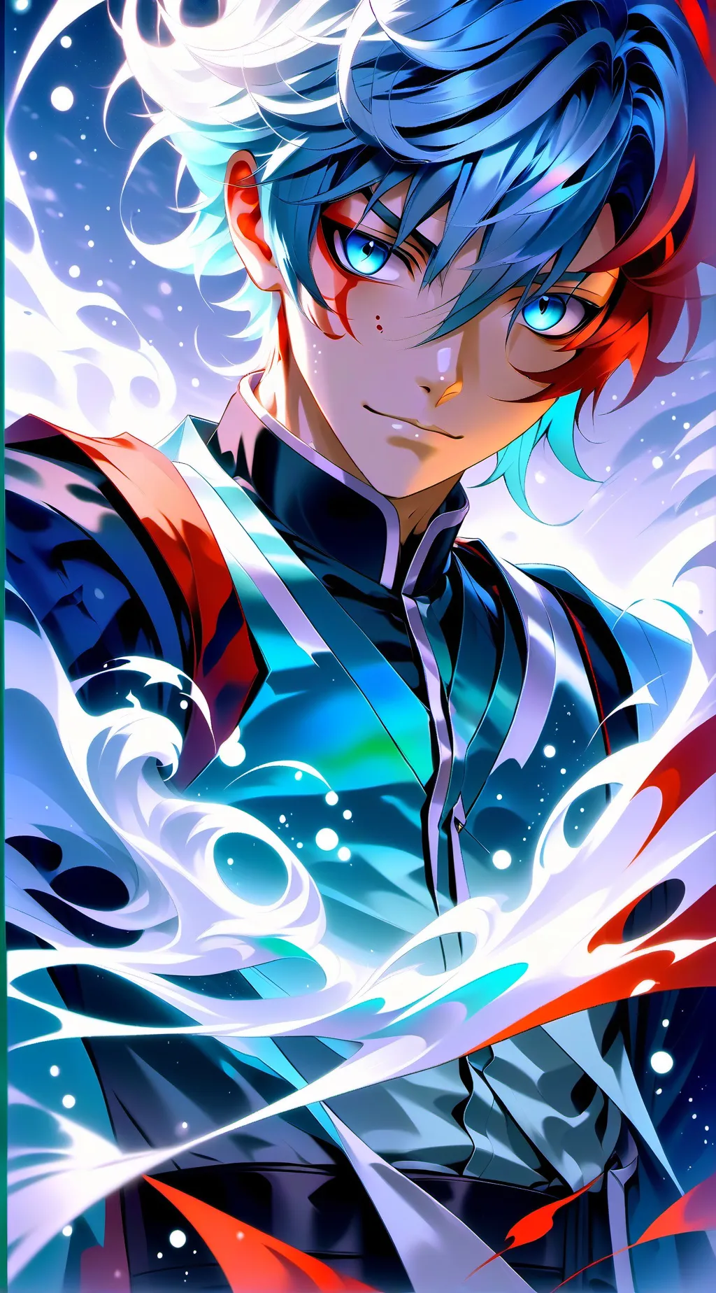 ai character: Shoto Todoroki background