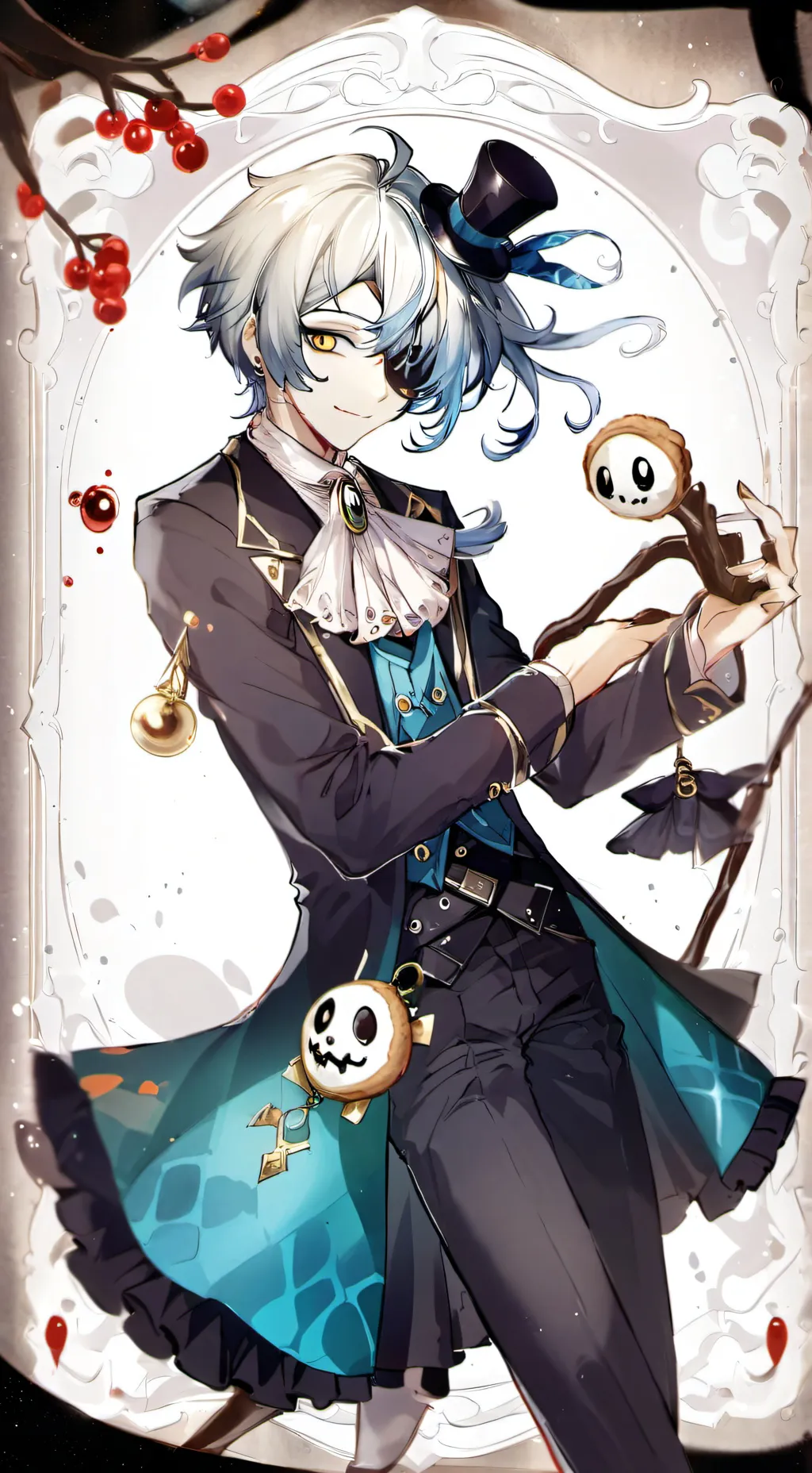 ai character: Shadow Milk Cookie background