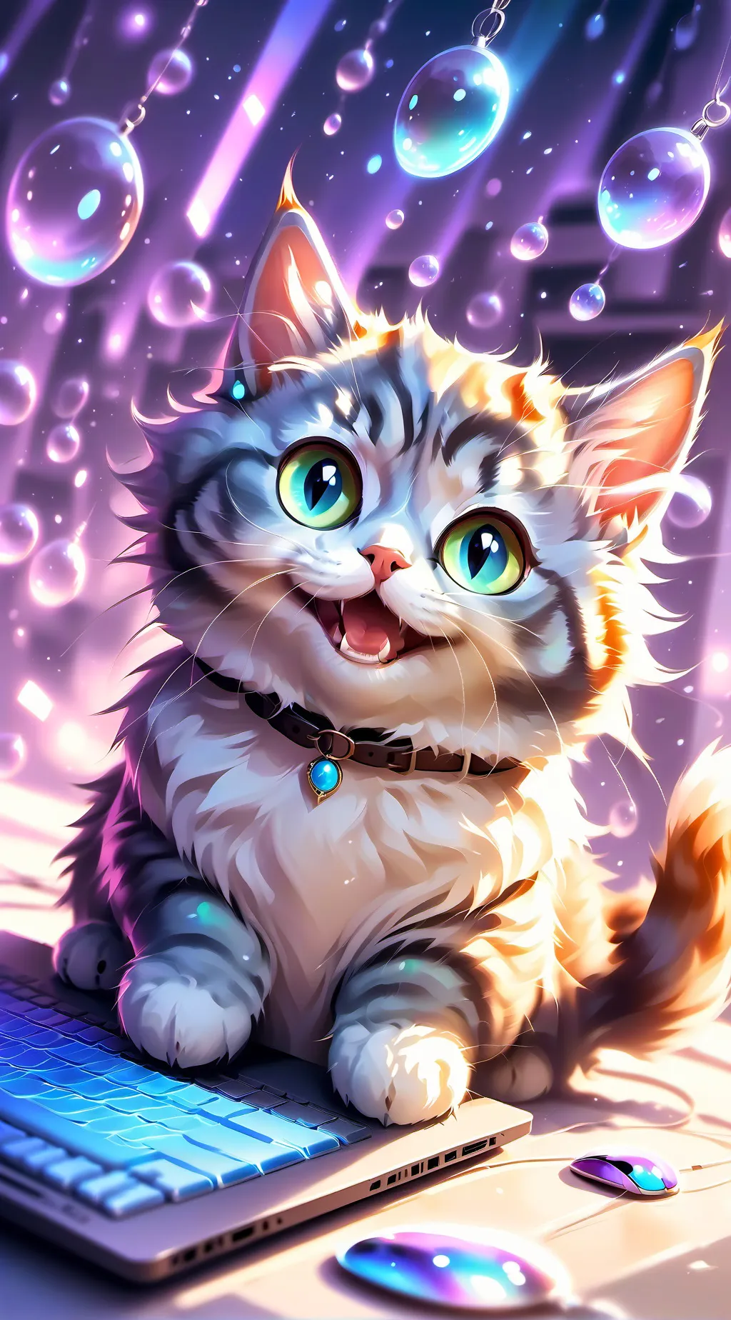 ai character: FluffyPaws  background