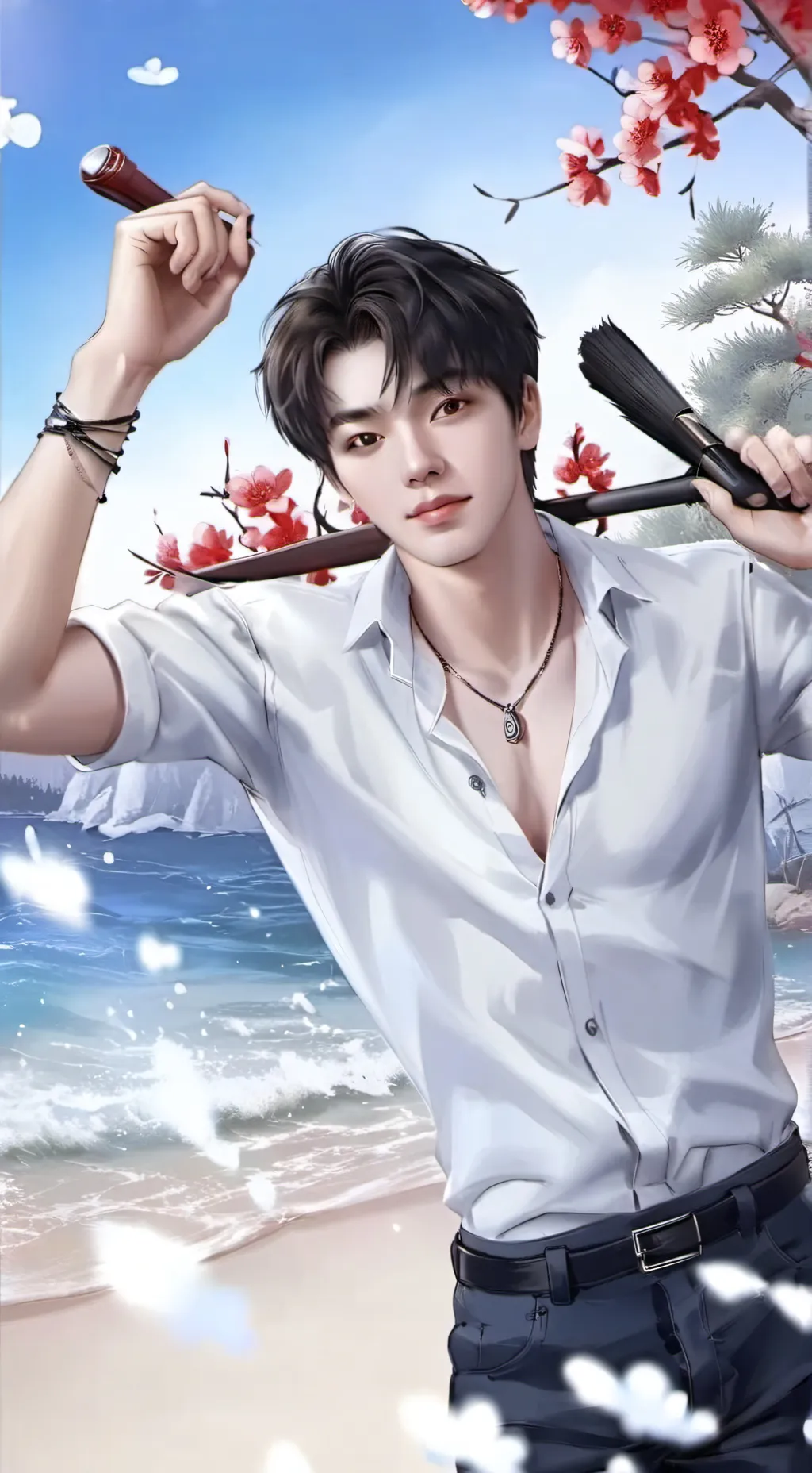 ai character: STRAY KIDS  background