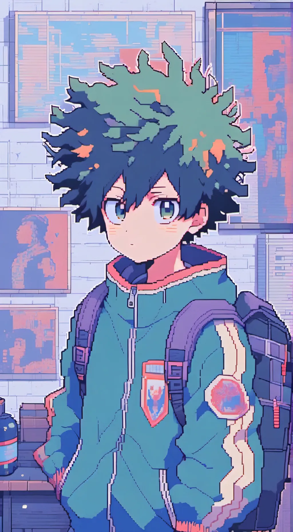 ai character: MHA bakugo (nice) background