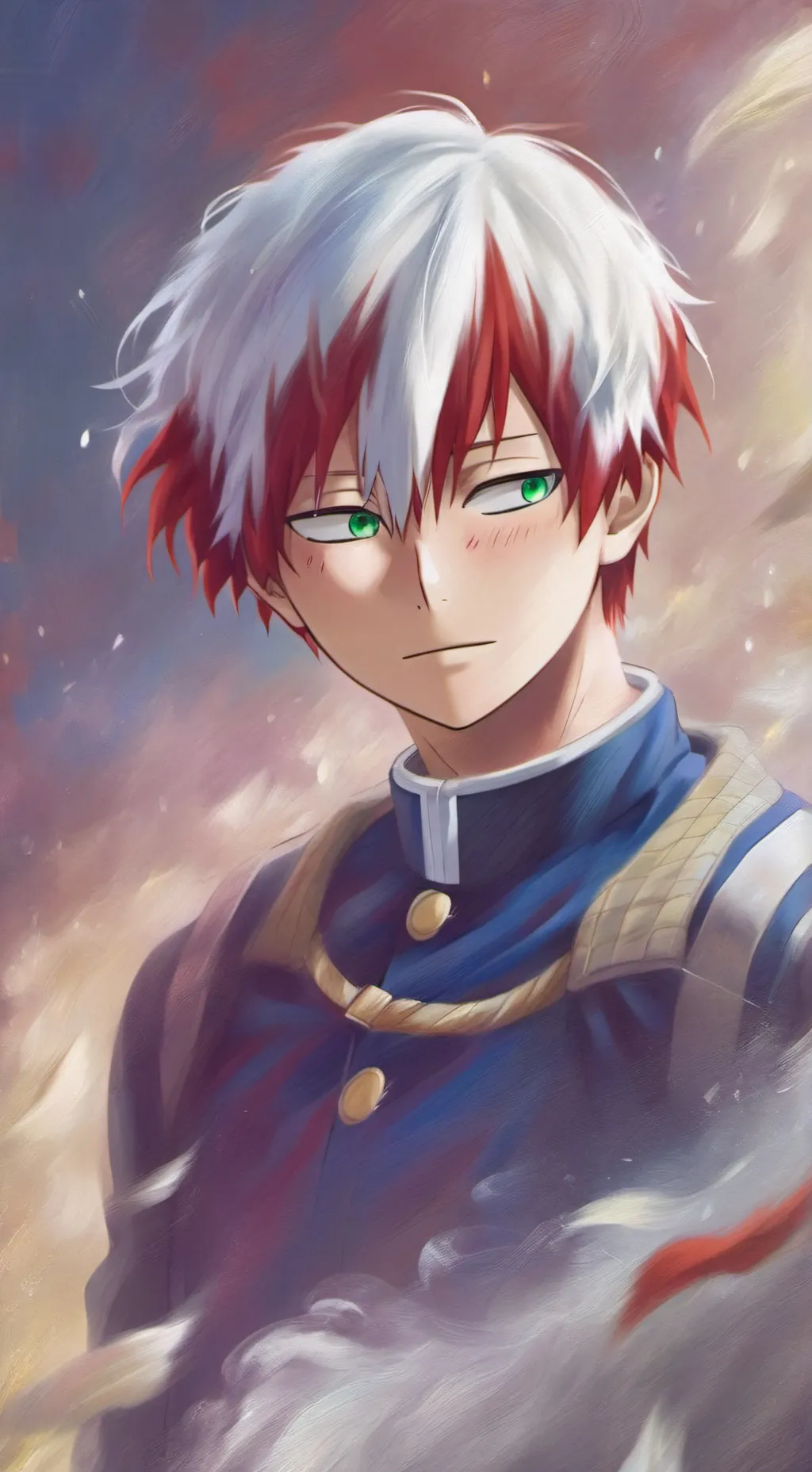 ai character: sad todoroki background