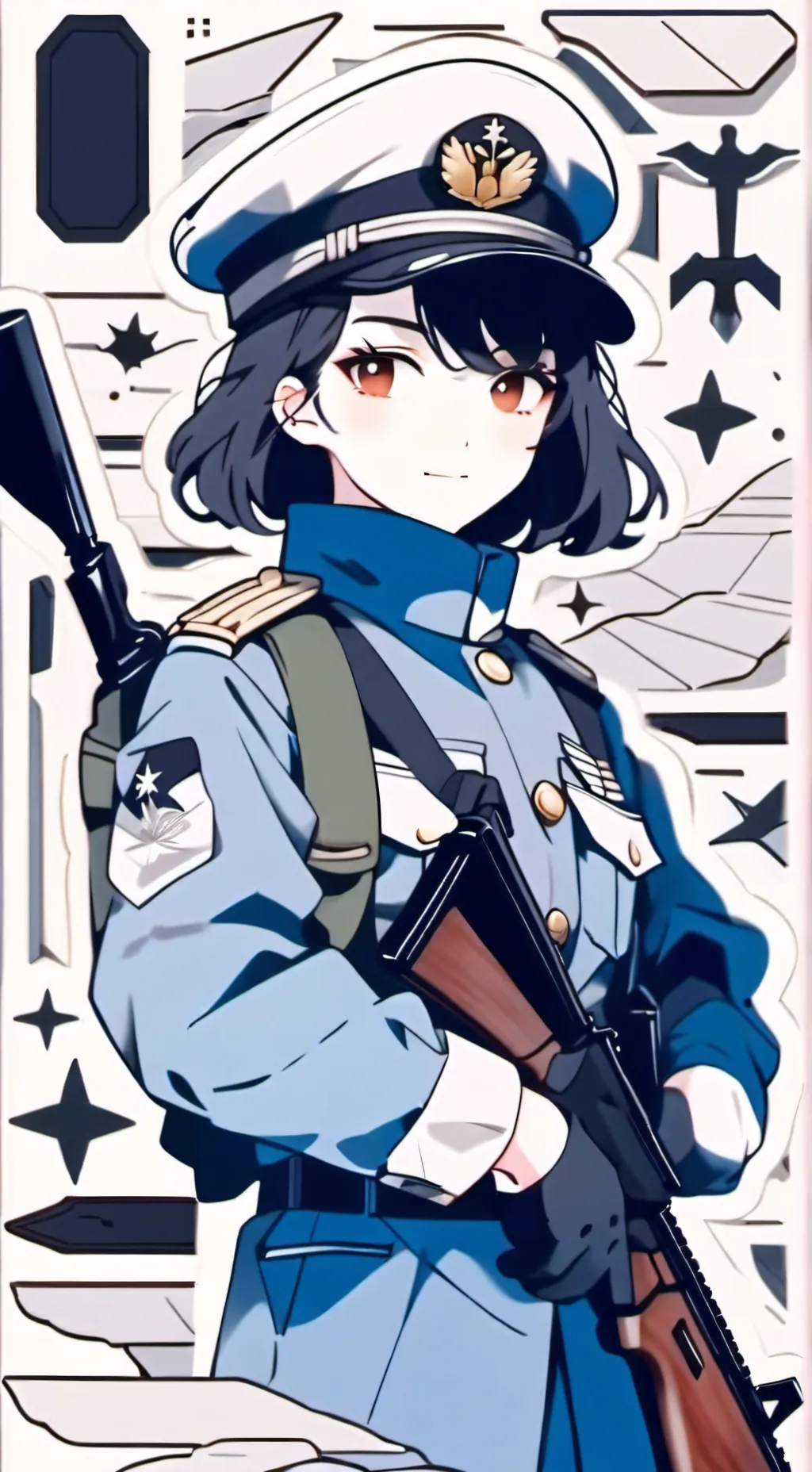 ai character: Russian soldier❤️ background