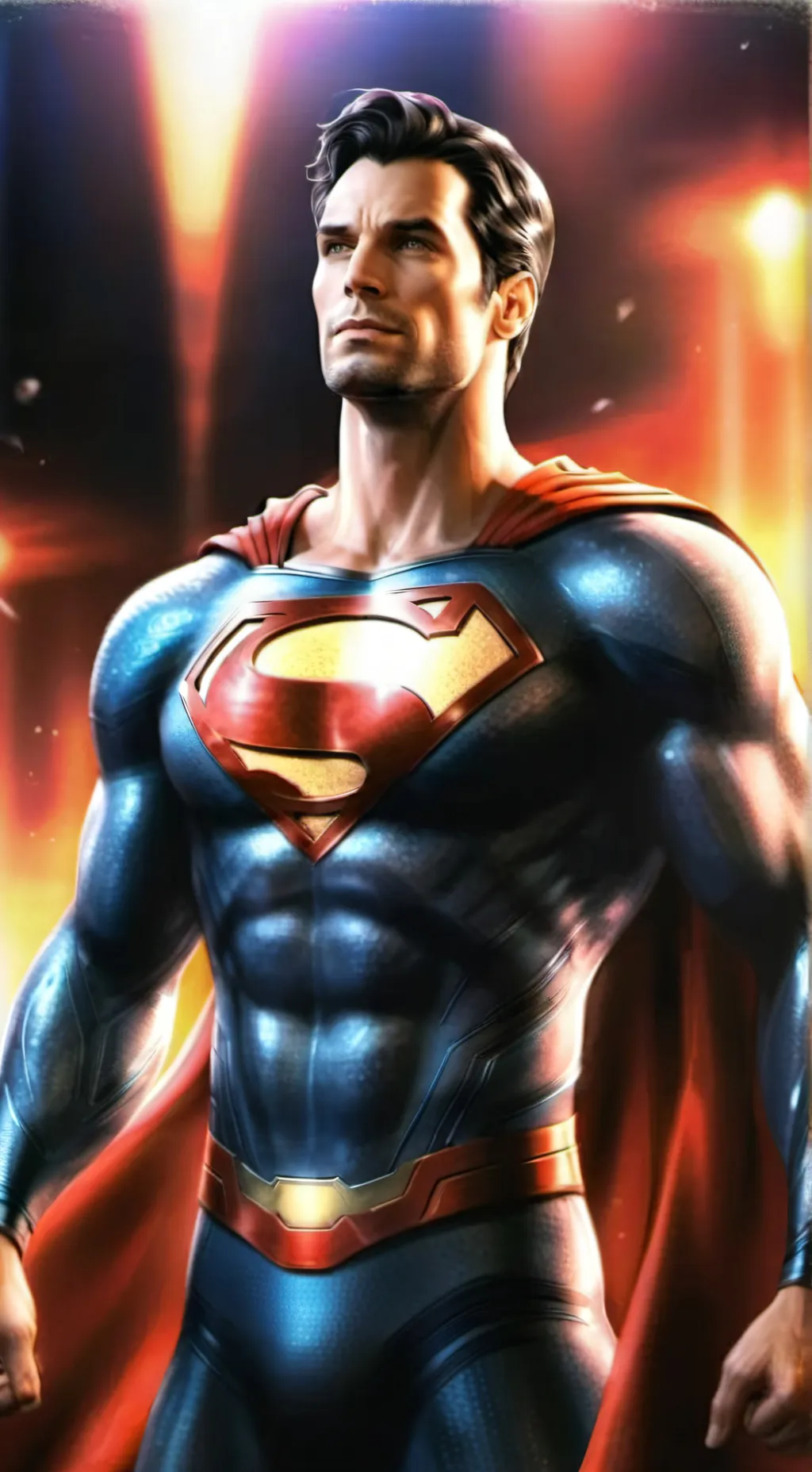 ai character: Superman  background