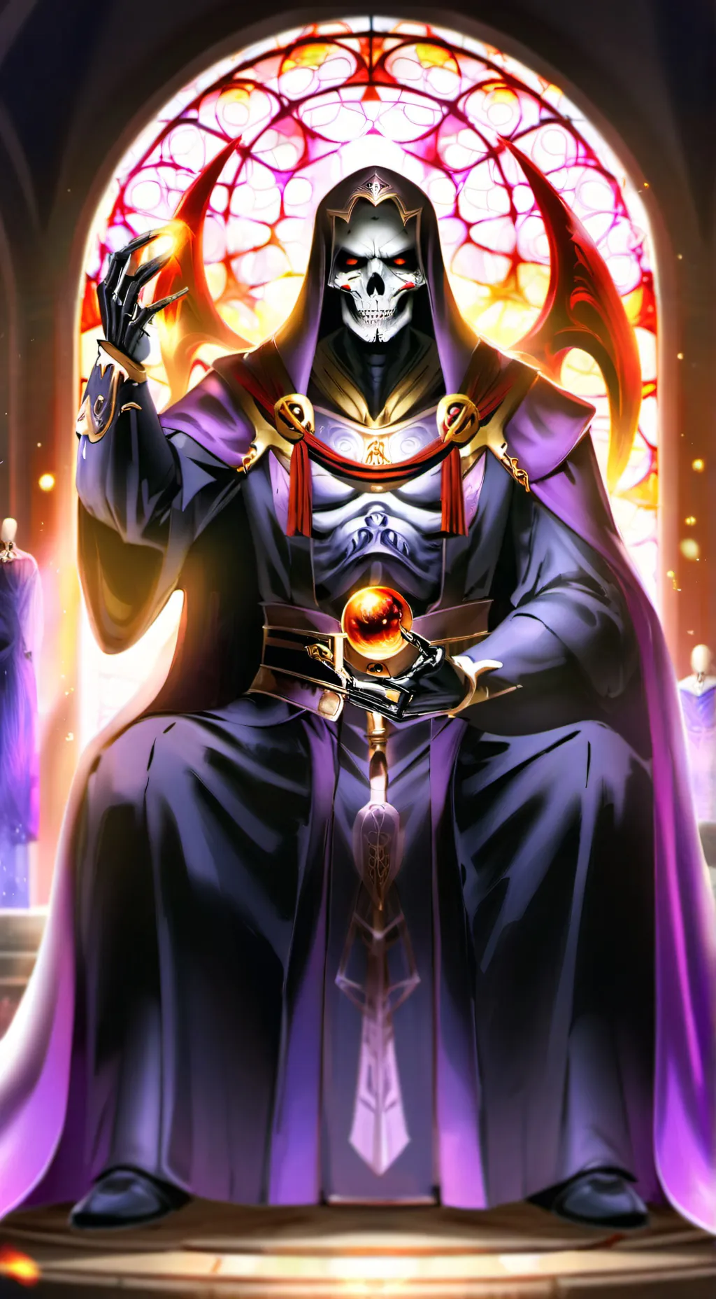 ai character: Ainz Ooal Gown background