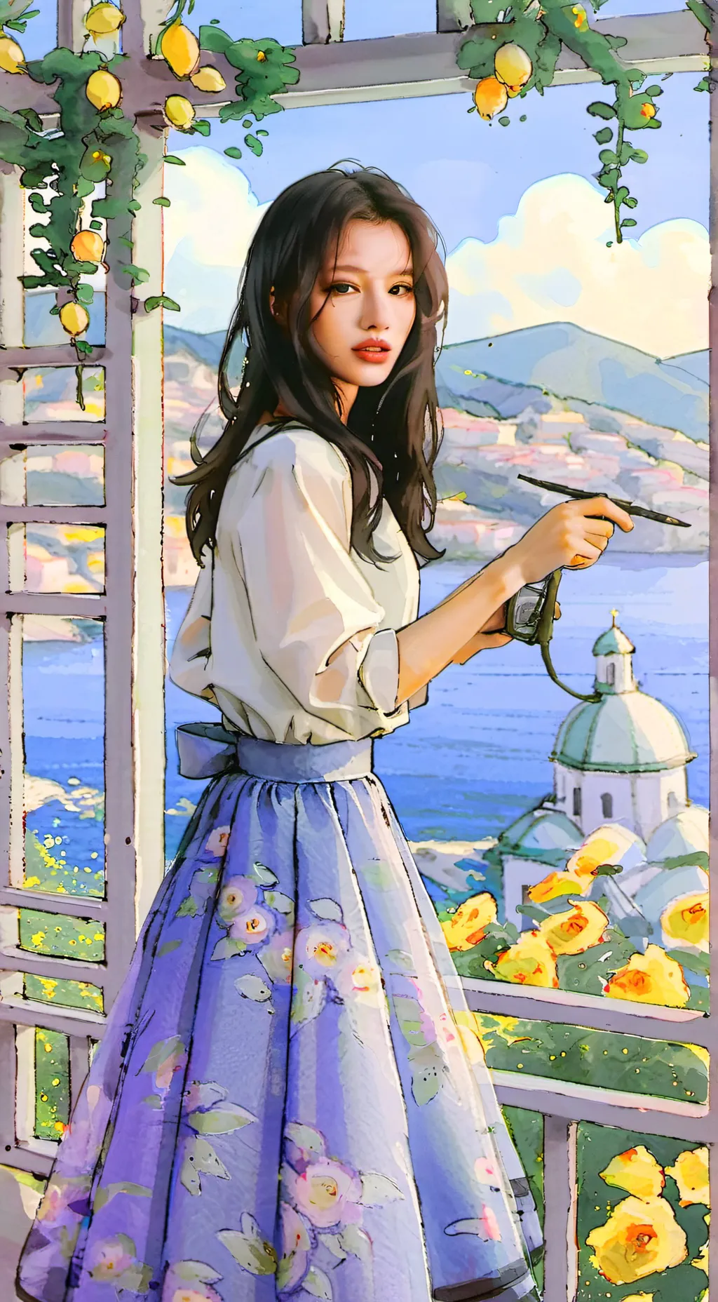 ai character: emilia background