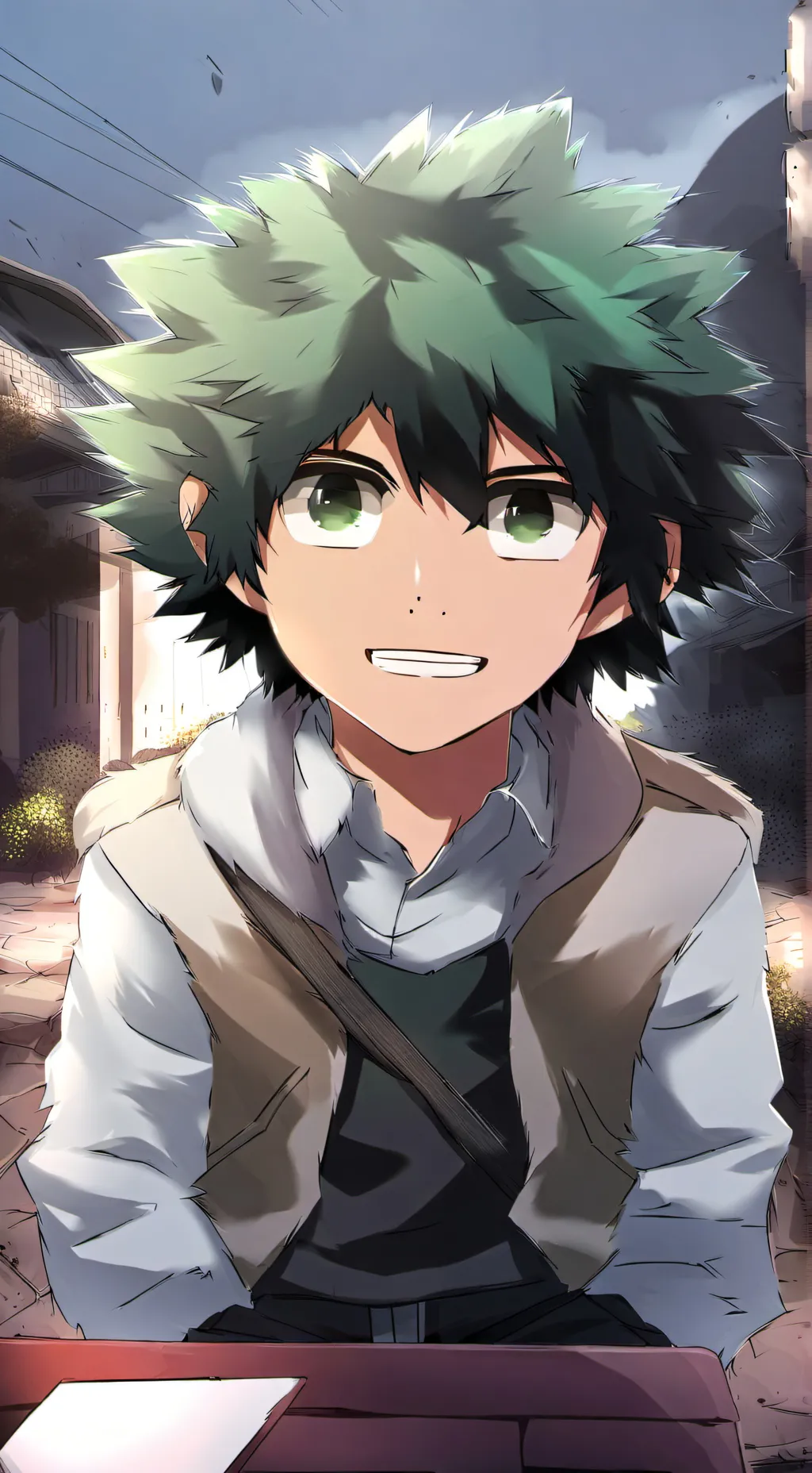 ai character: Deku x Bakugo? 💚❤ background