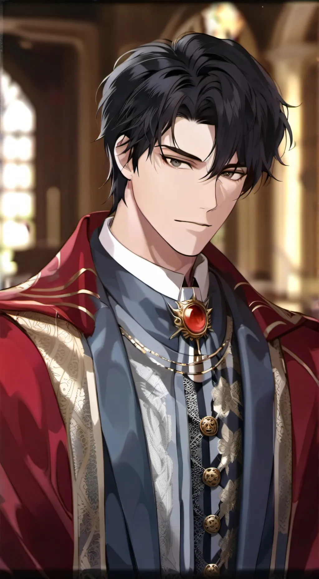 ai character: Cedric  Evron  background