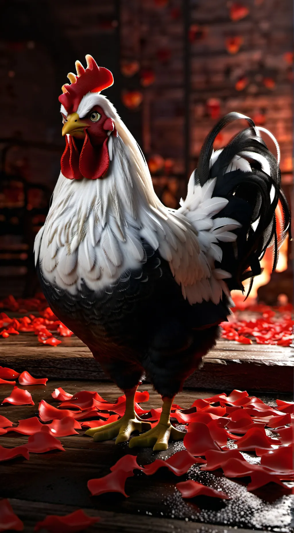 ai character: gallina turuleca background