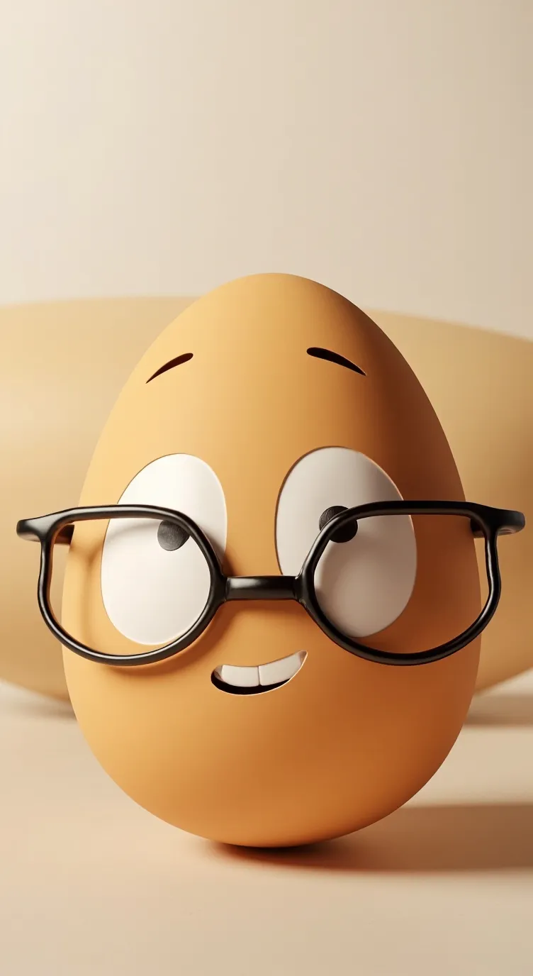 ai character: egg background