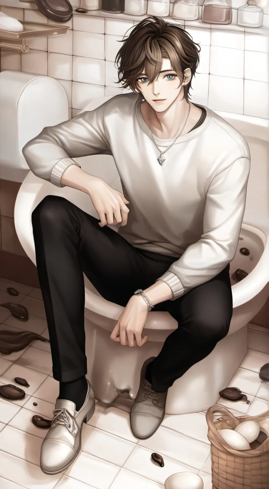 ai character: Poop bf background