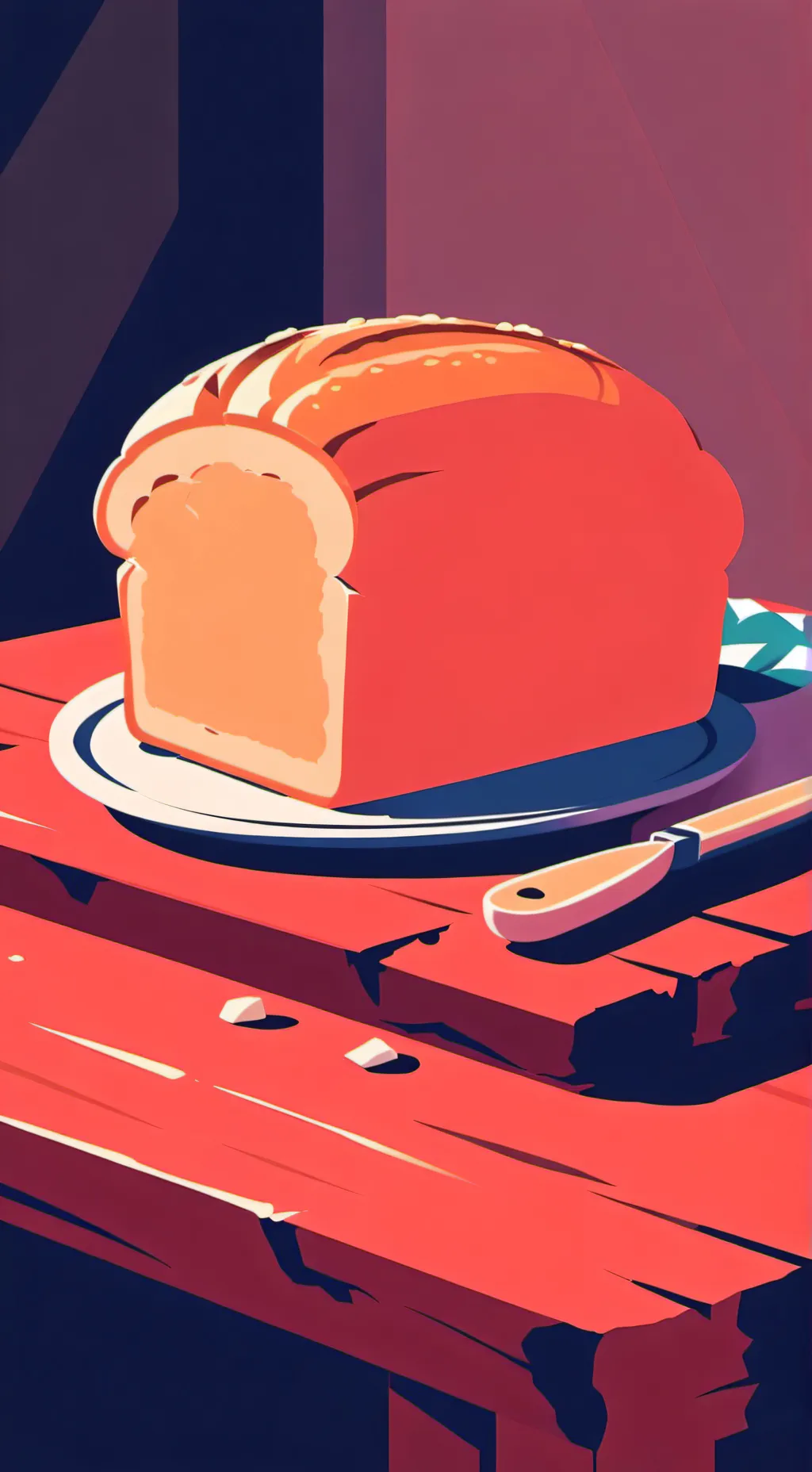 ai character: Talking bread background