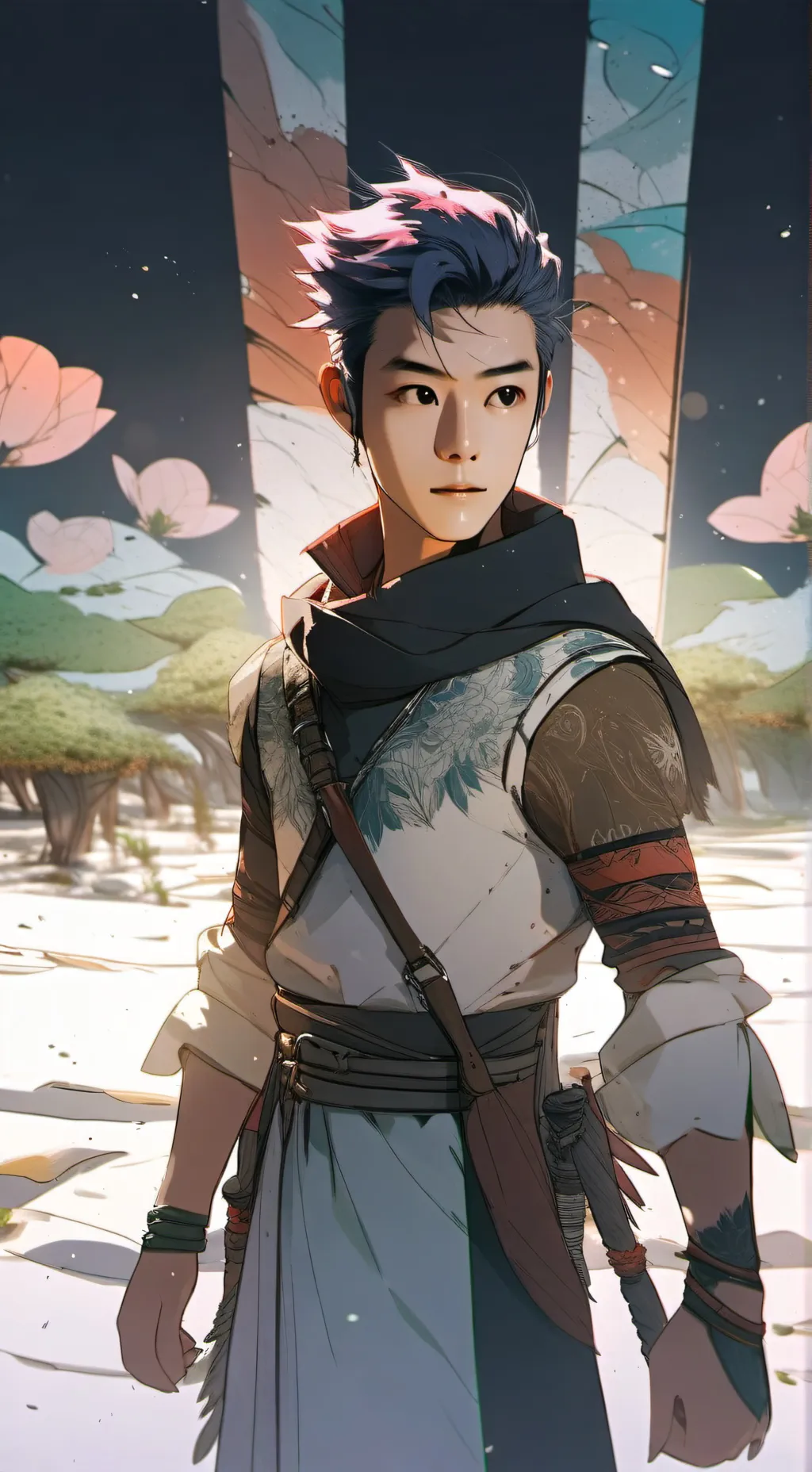 ai character: Блэк background