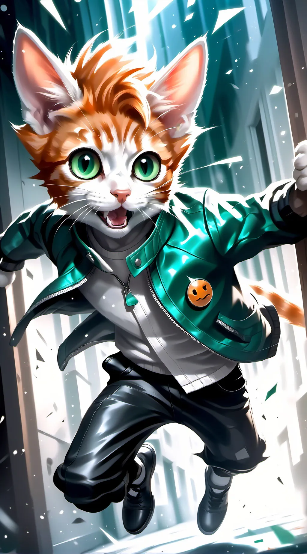 ai character: Lucky background