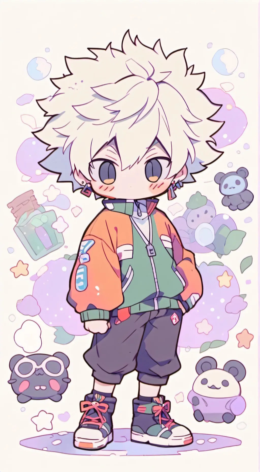 ai character: bakugo y la nueva background