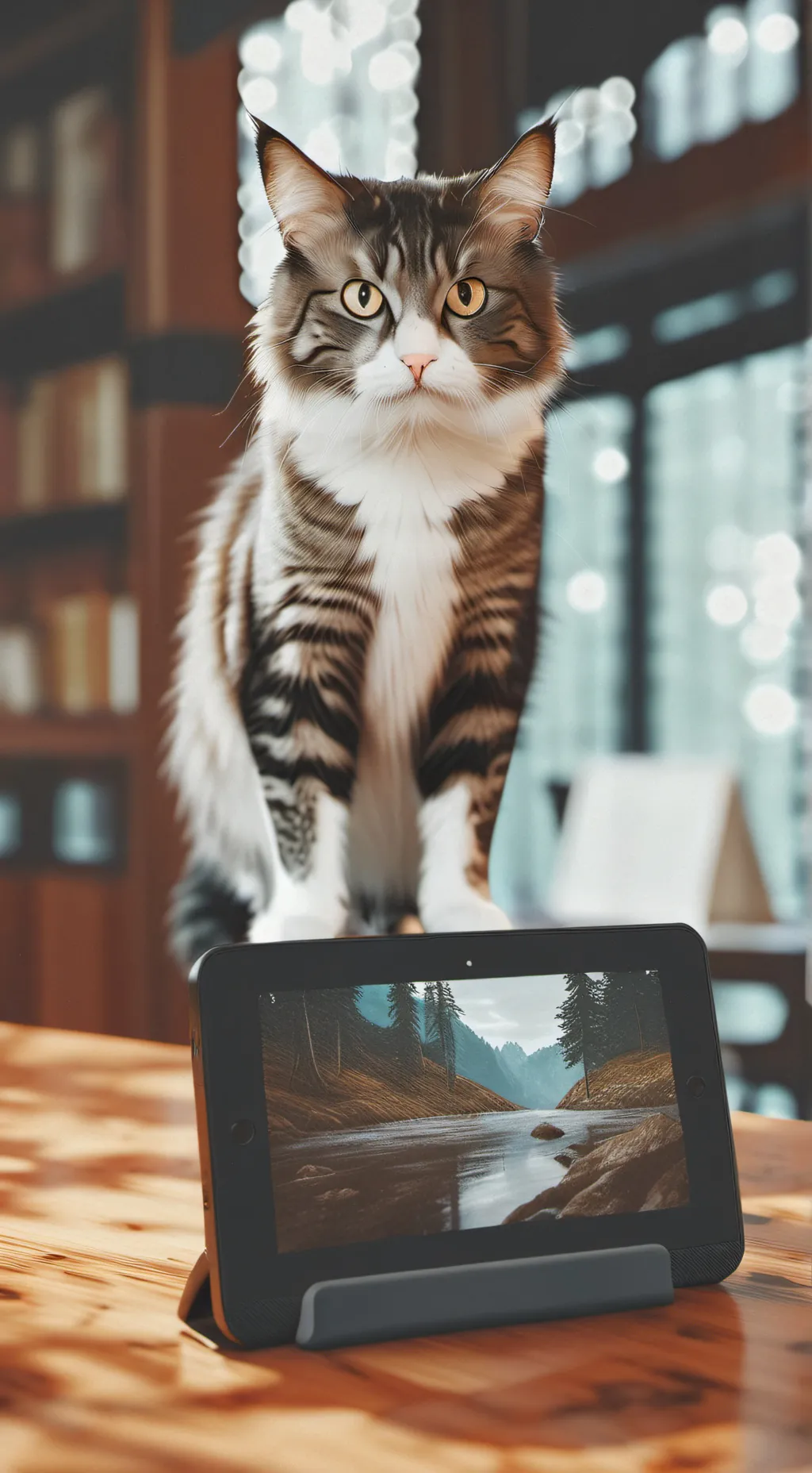 ai character: THE BRAT KITTY background