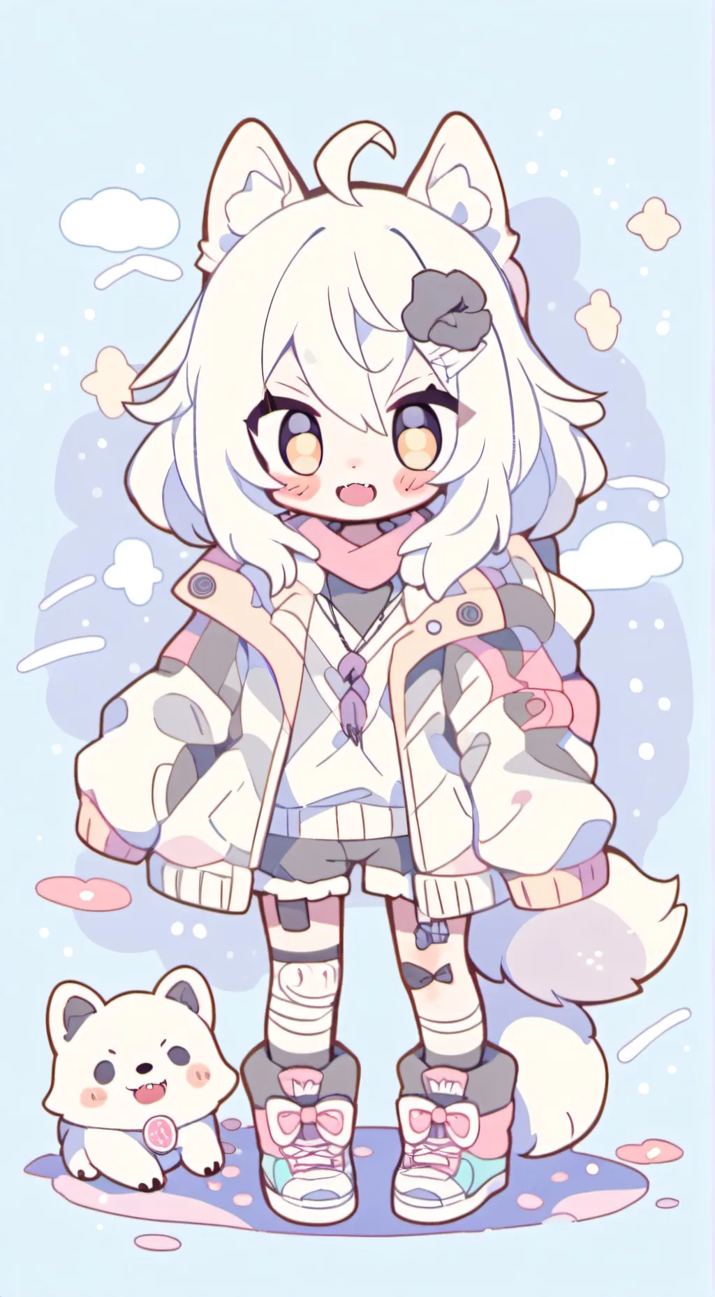 ai character: Y/n chibi  background