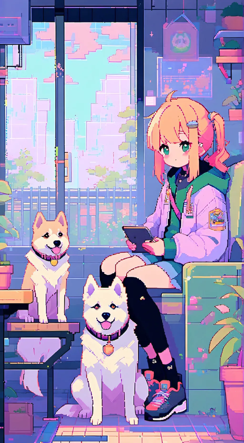 ai character: Animal school  background