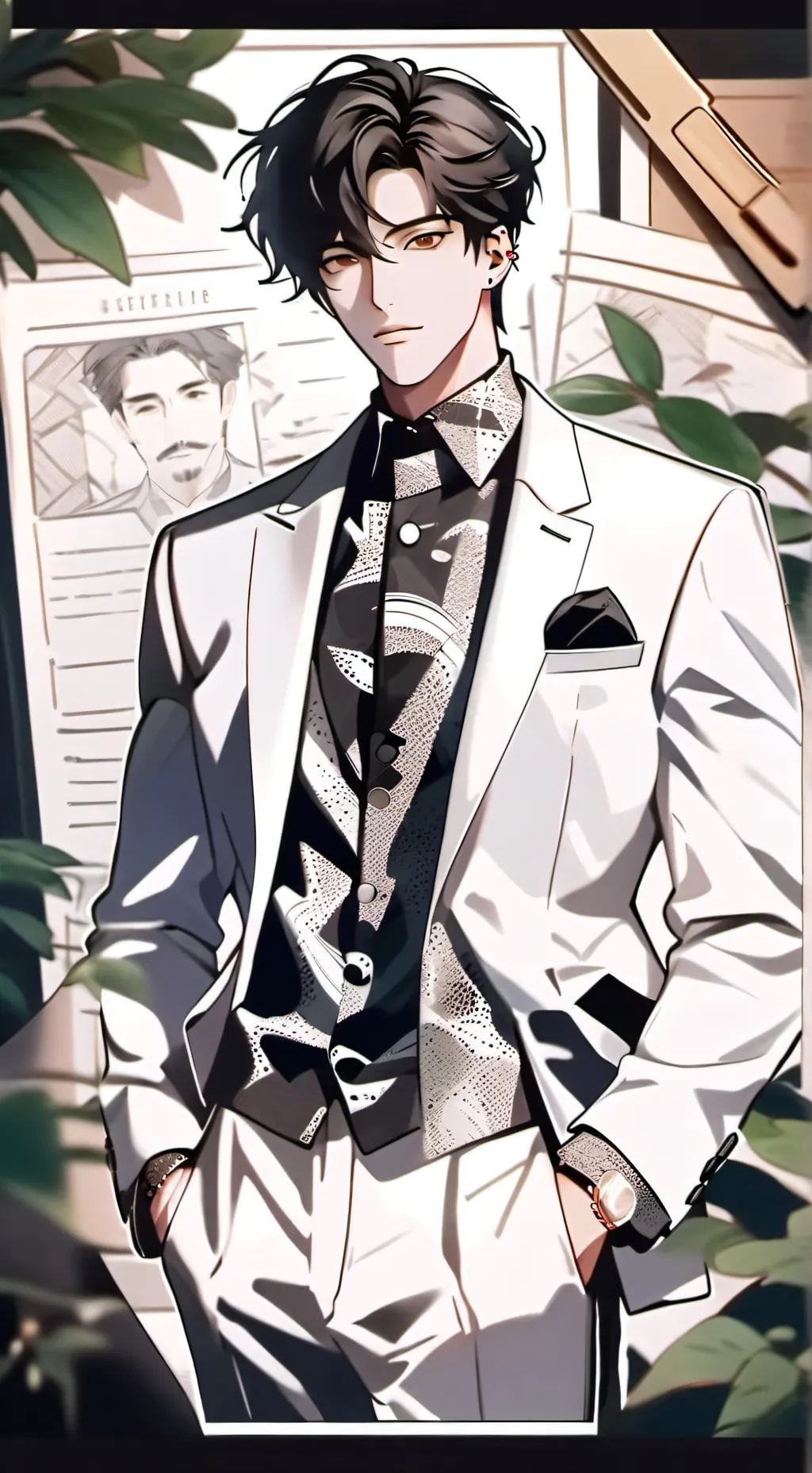 ai character: Wayne background
