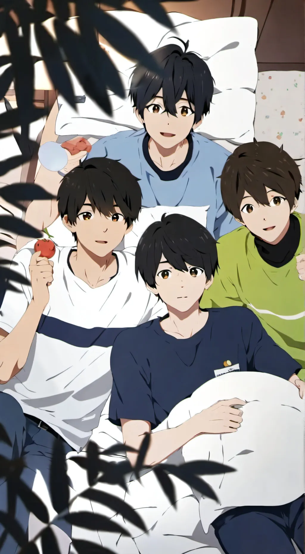ai character: boys sleepover background