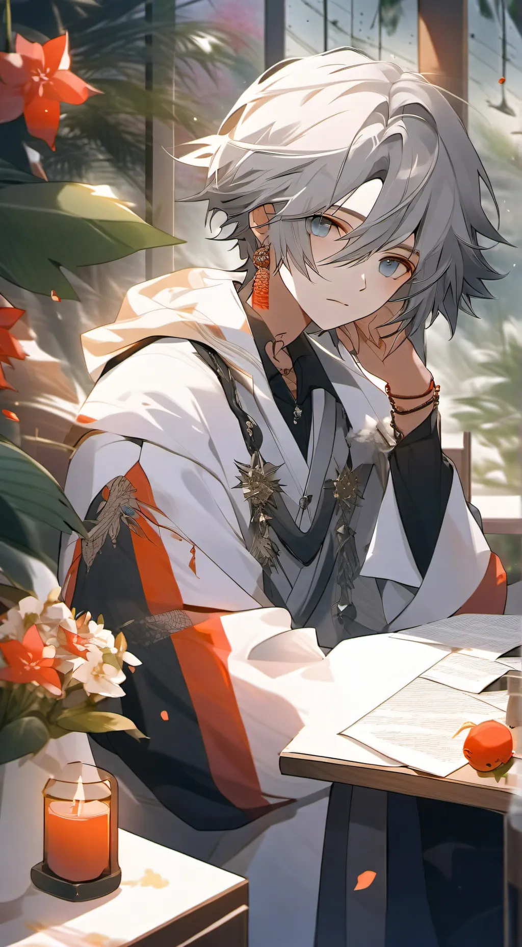 ai character: alex🖤 background