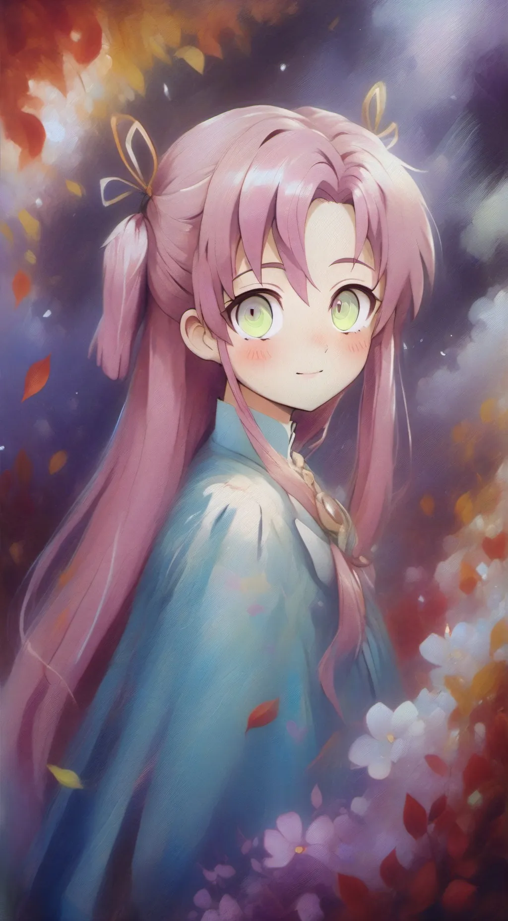 ai character: Mitsuri Kanaroji  background