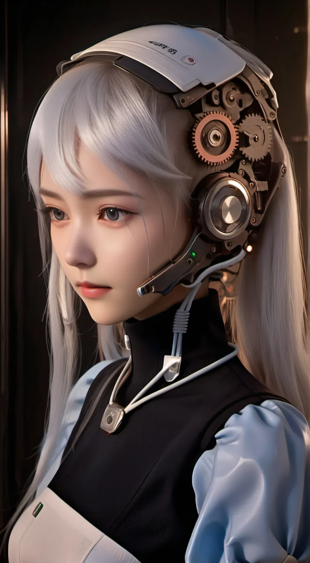 ai character: Aqua background