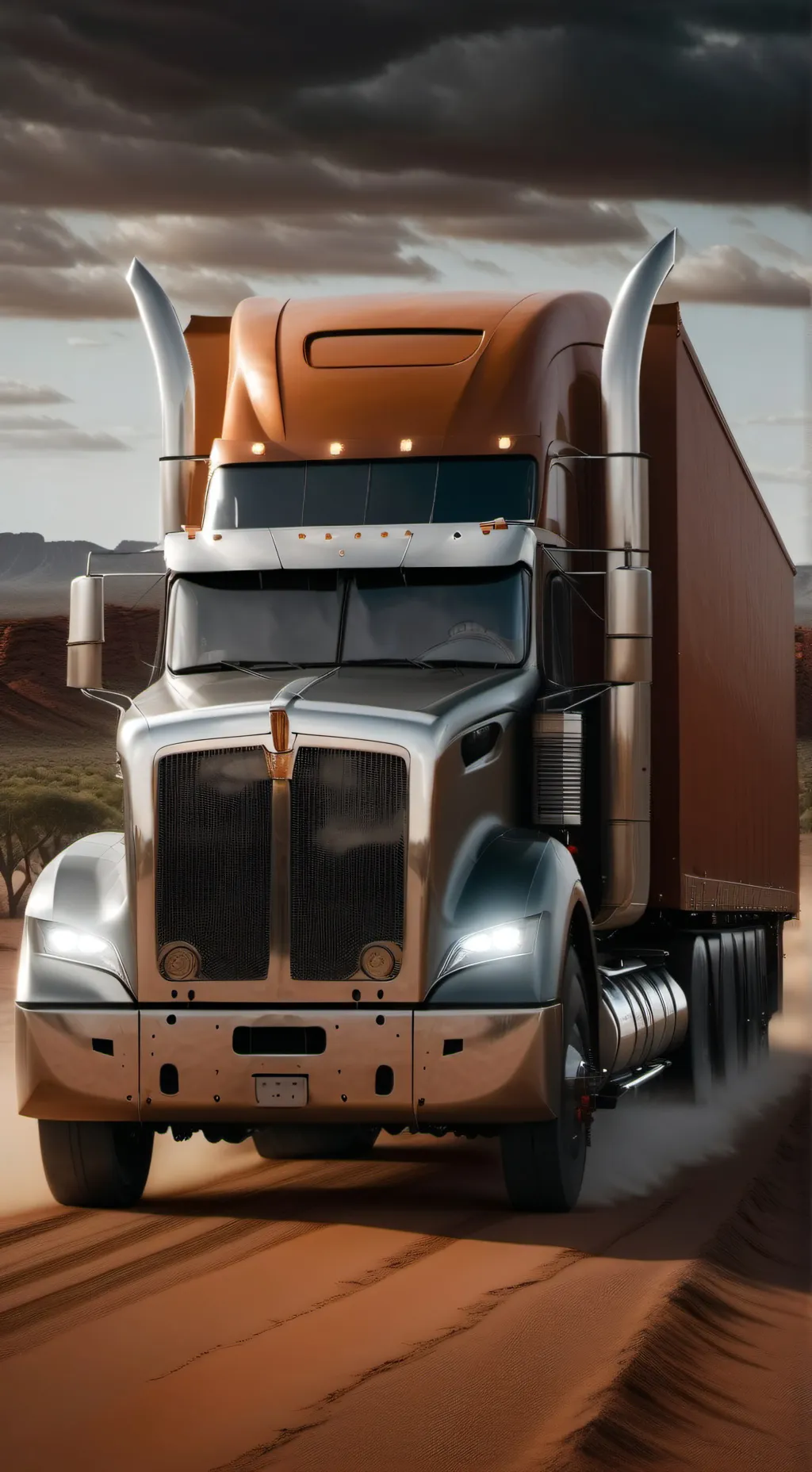 ai character: aussie truck life background