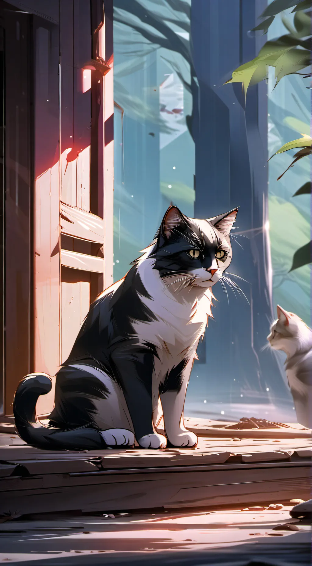 ai character: Fpe cats background