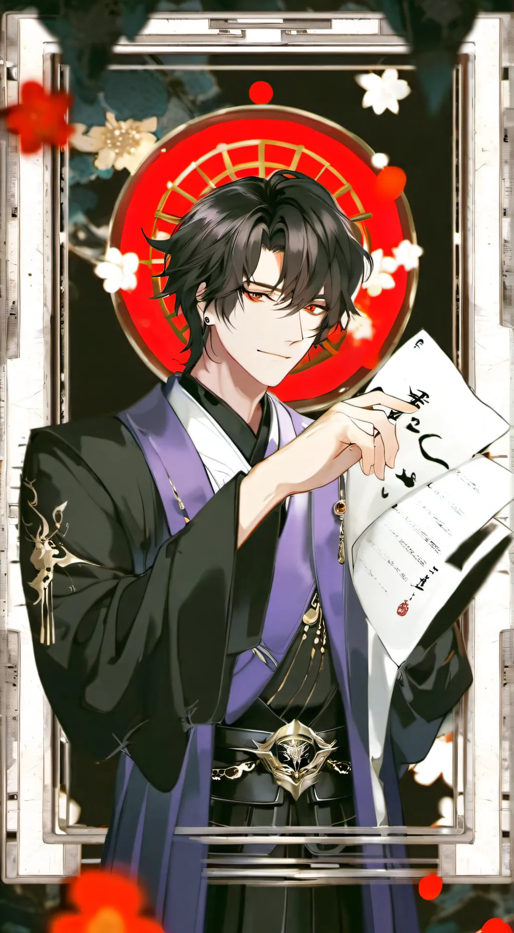ai character: Shinobi academy background