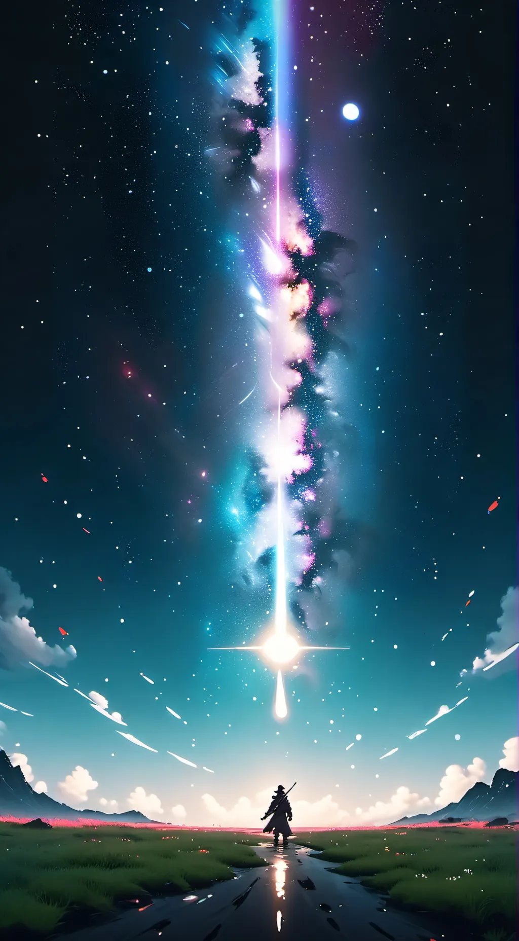 ai character: night time background