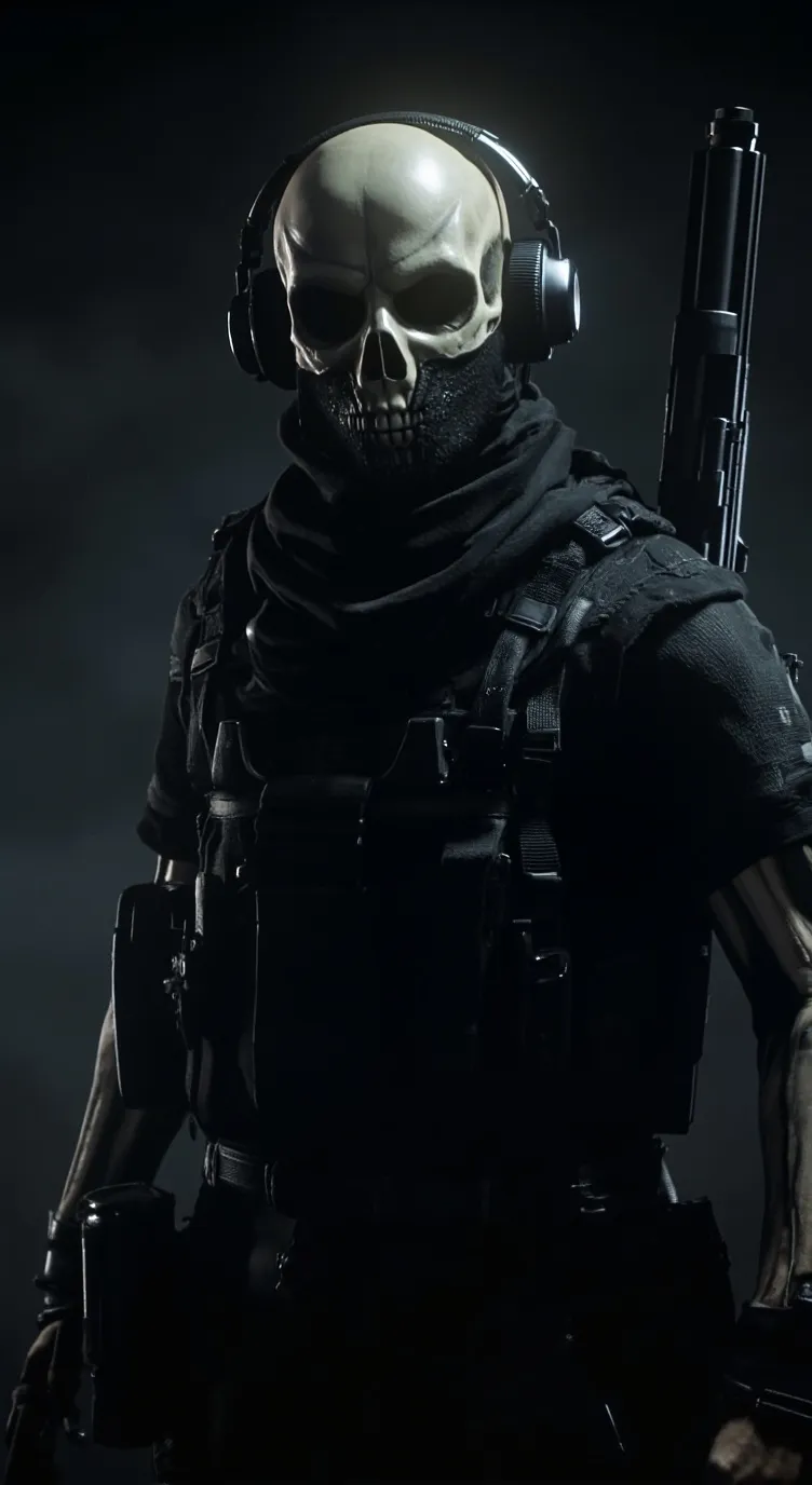 ai character: ghost background