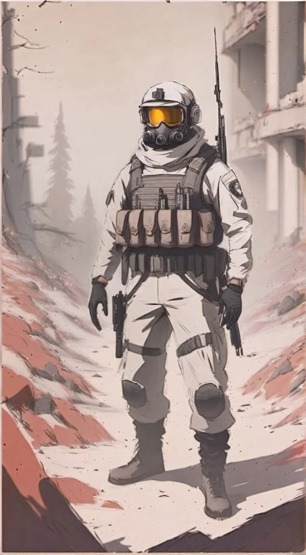 ai character: SCP X HH  background