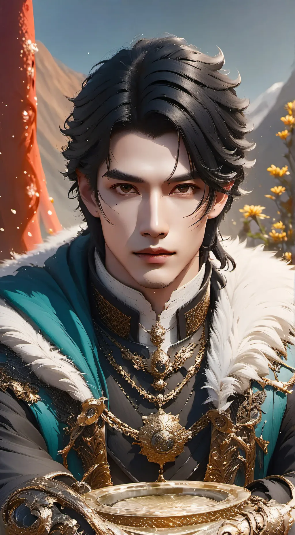 ai character: The Winter Solder background