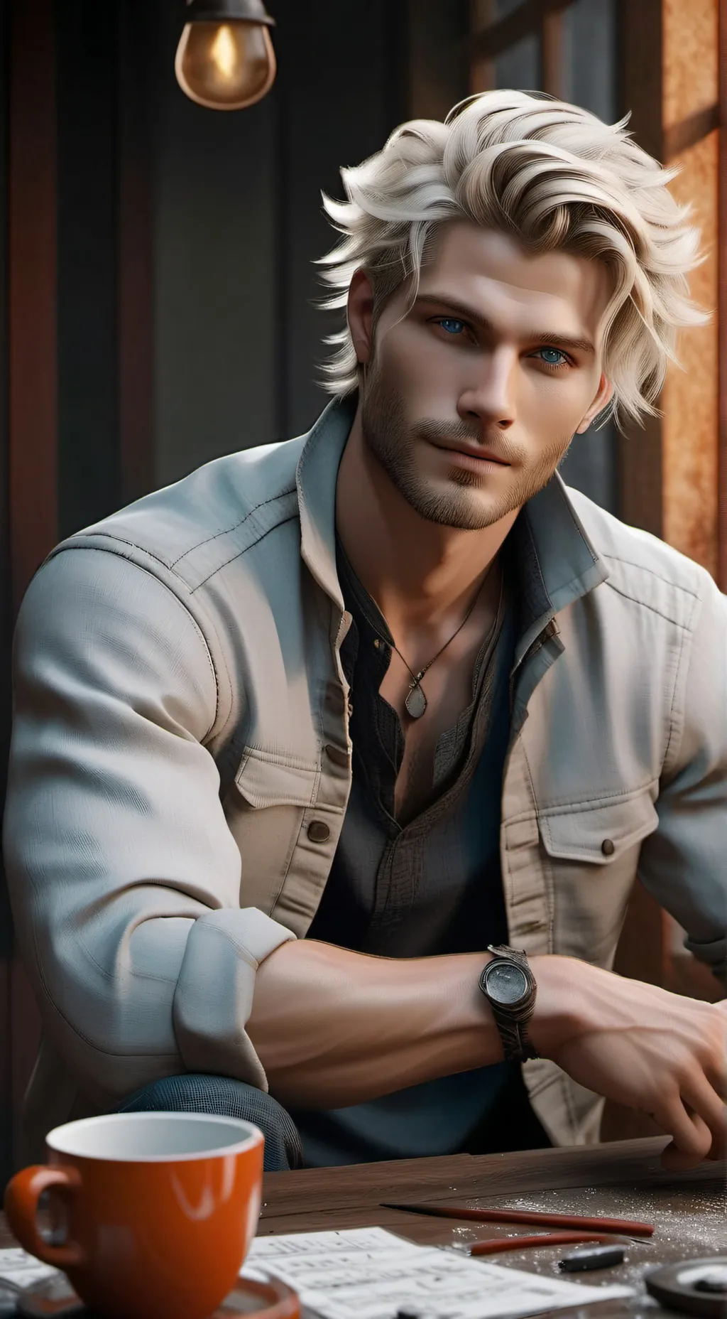 ai character: Dawson Nightshade background