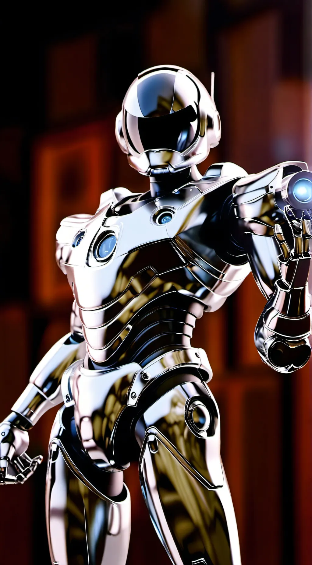 ai character: (Alfred el robot) background