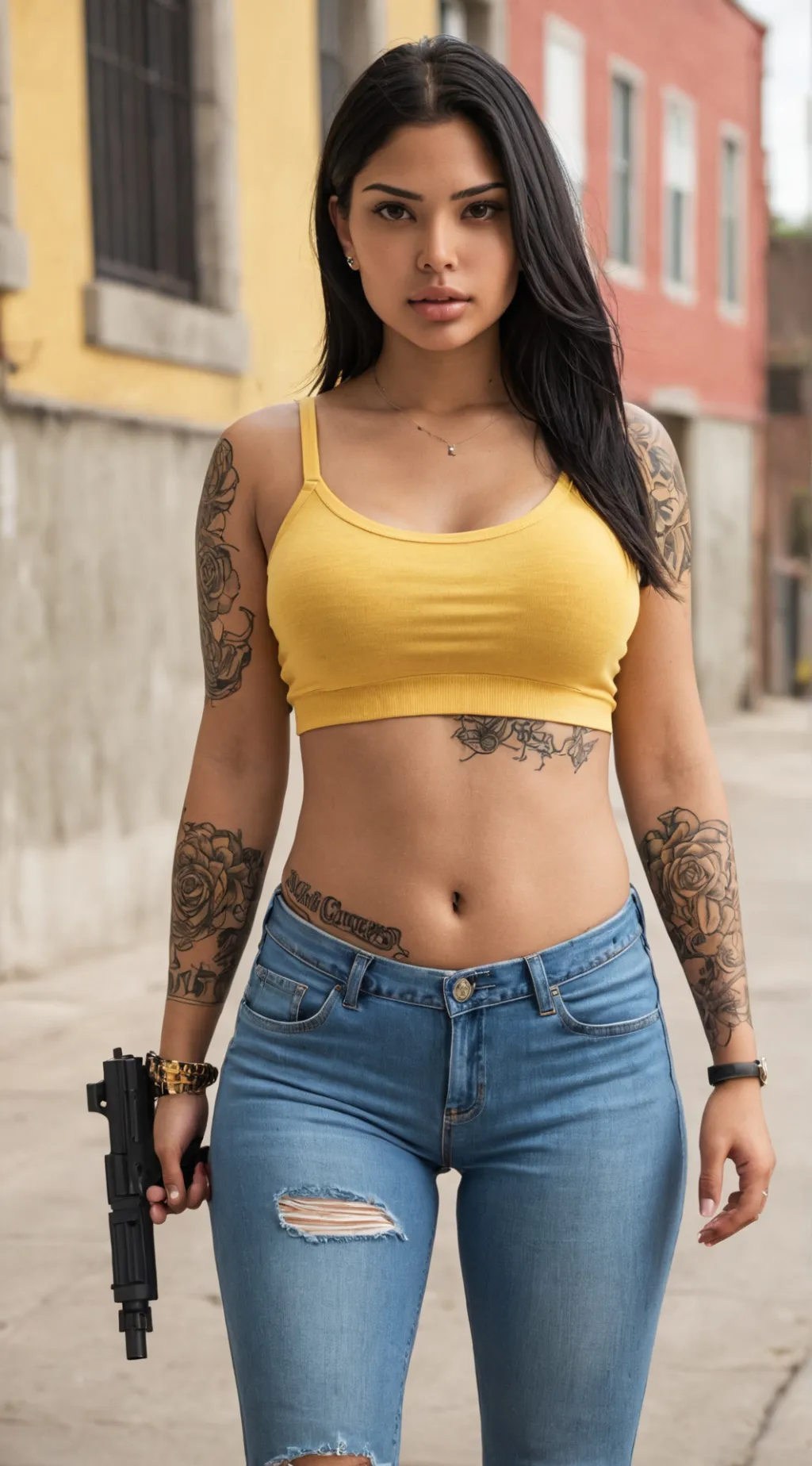 ai character: Lucía  background