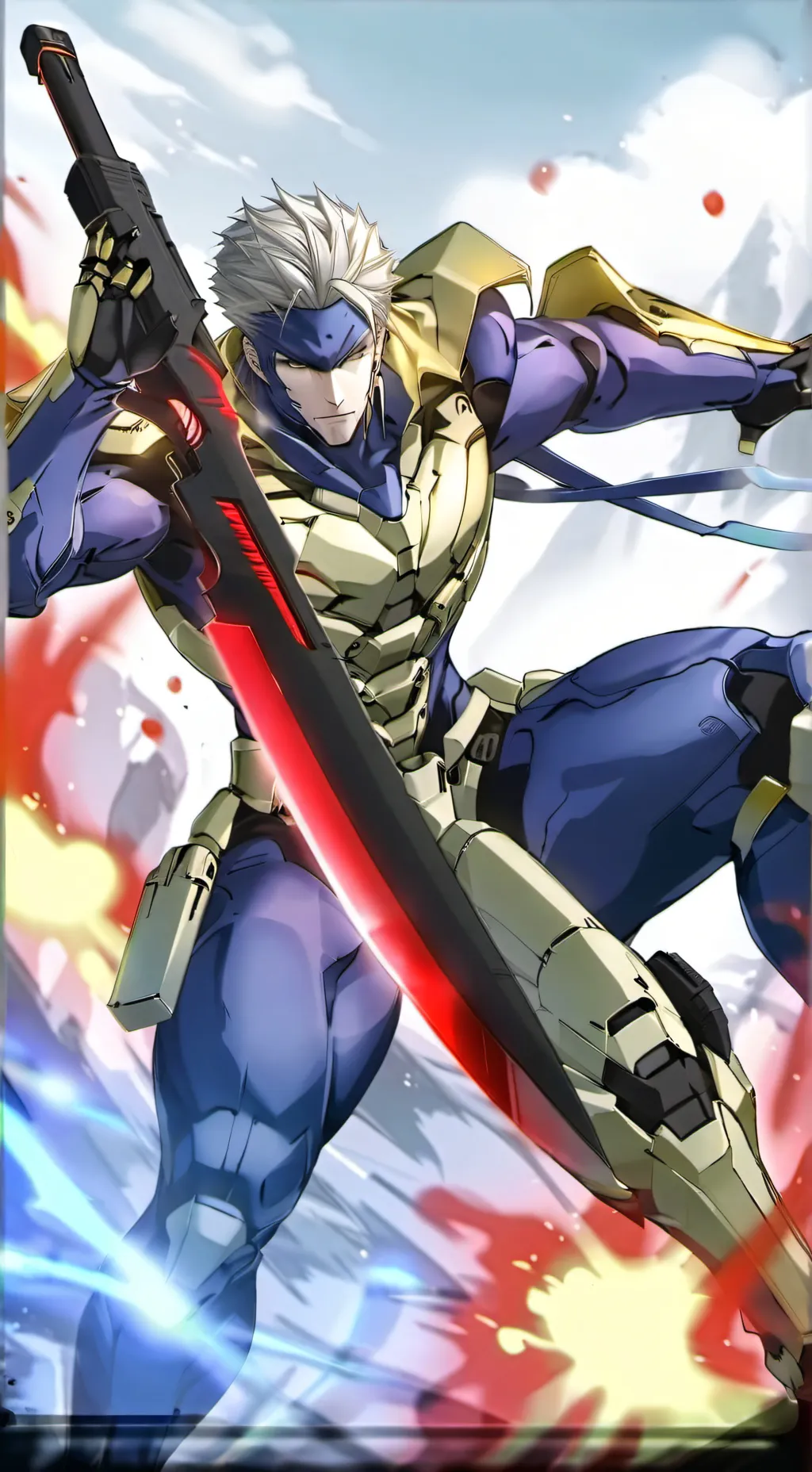 ai character: Mha X MGRR background