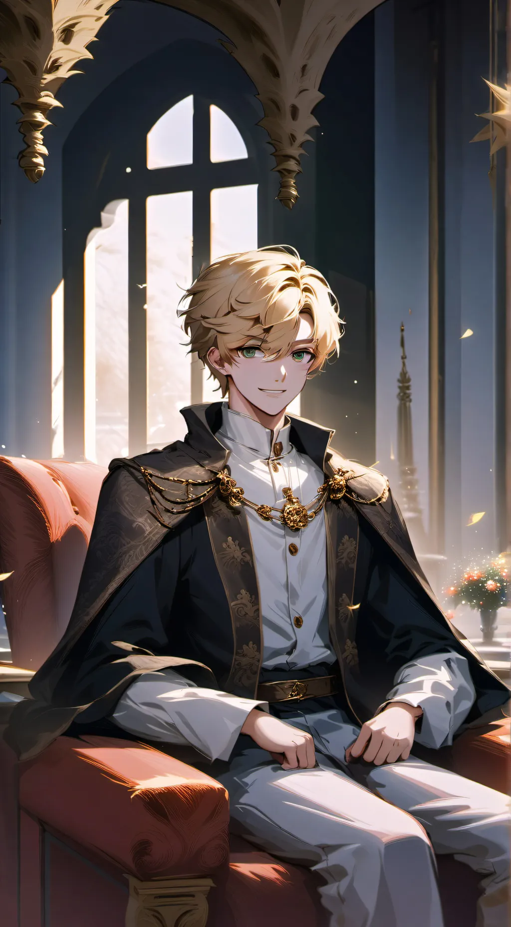 ai character: King Aiden  background