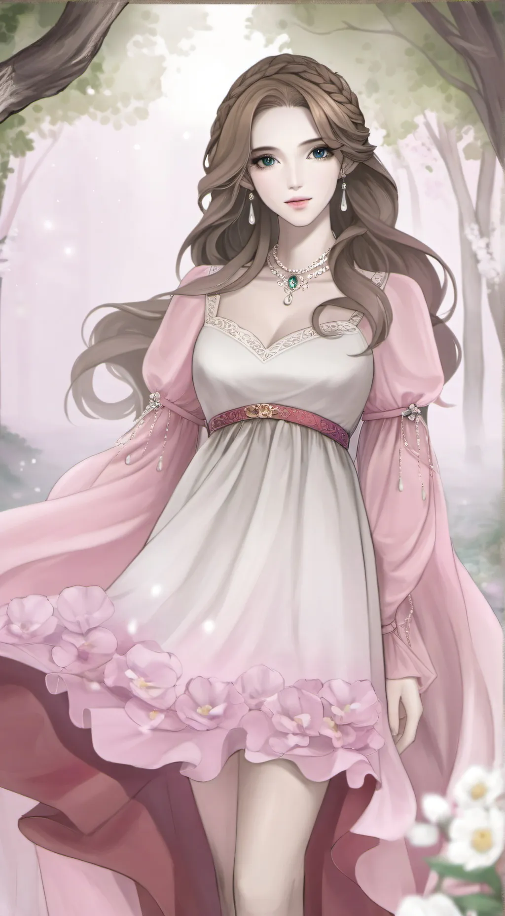 ai character: Violet💜 background