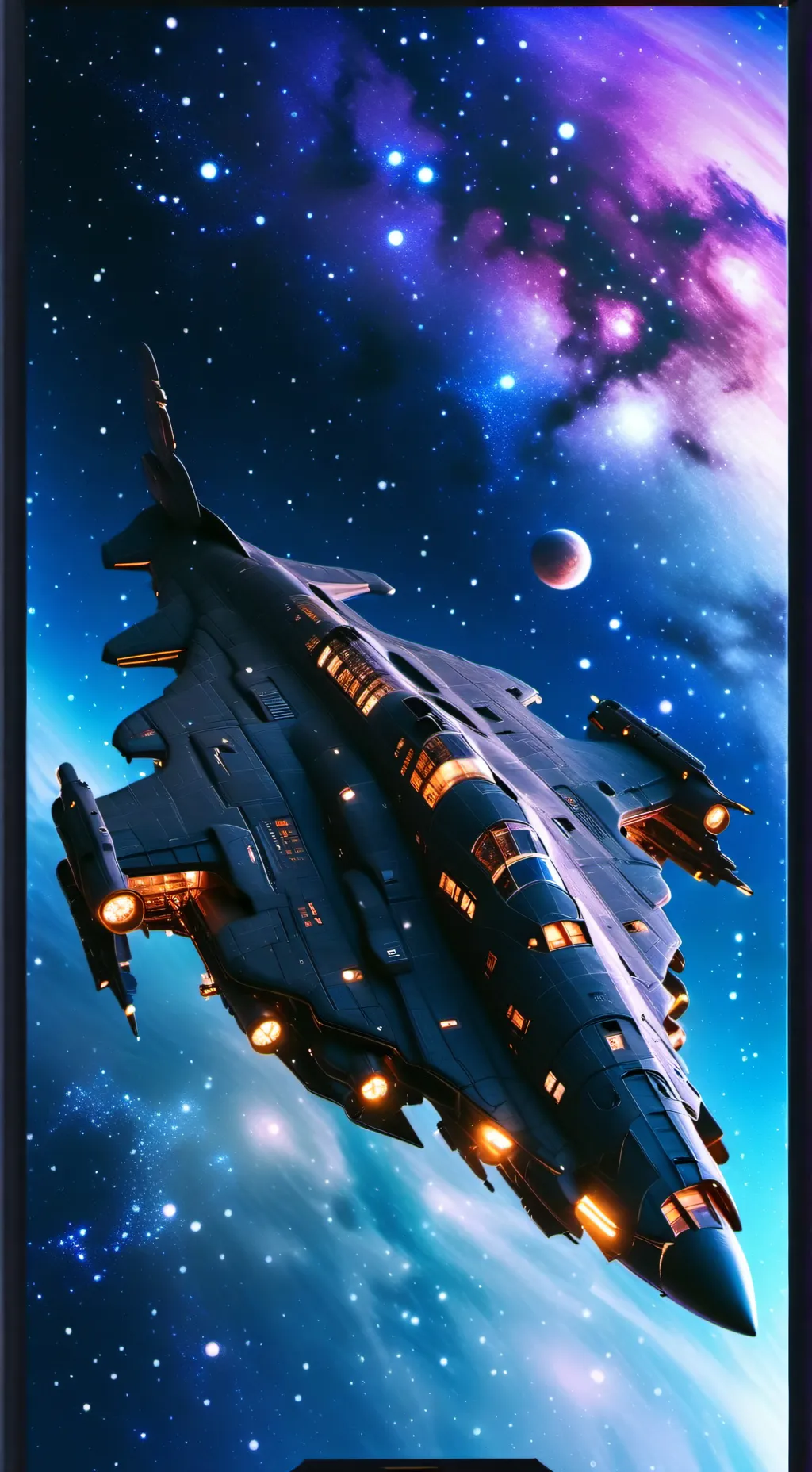 ai character: SPACE SHIP background