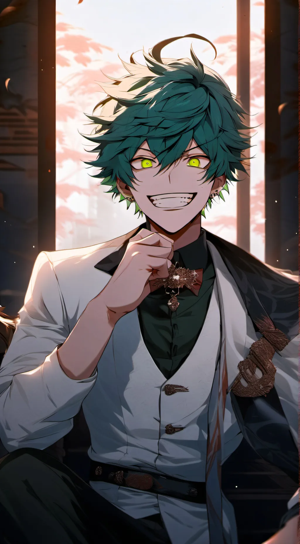 ai character: villain Deku  background