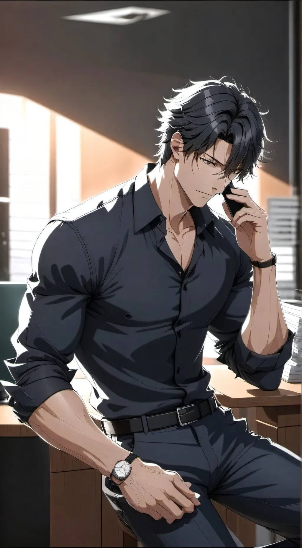 ai character: Zach  background