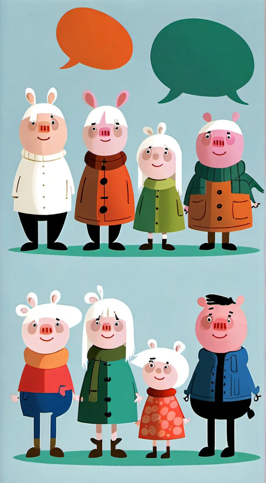 ai character: Peppa pig background