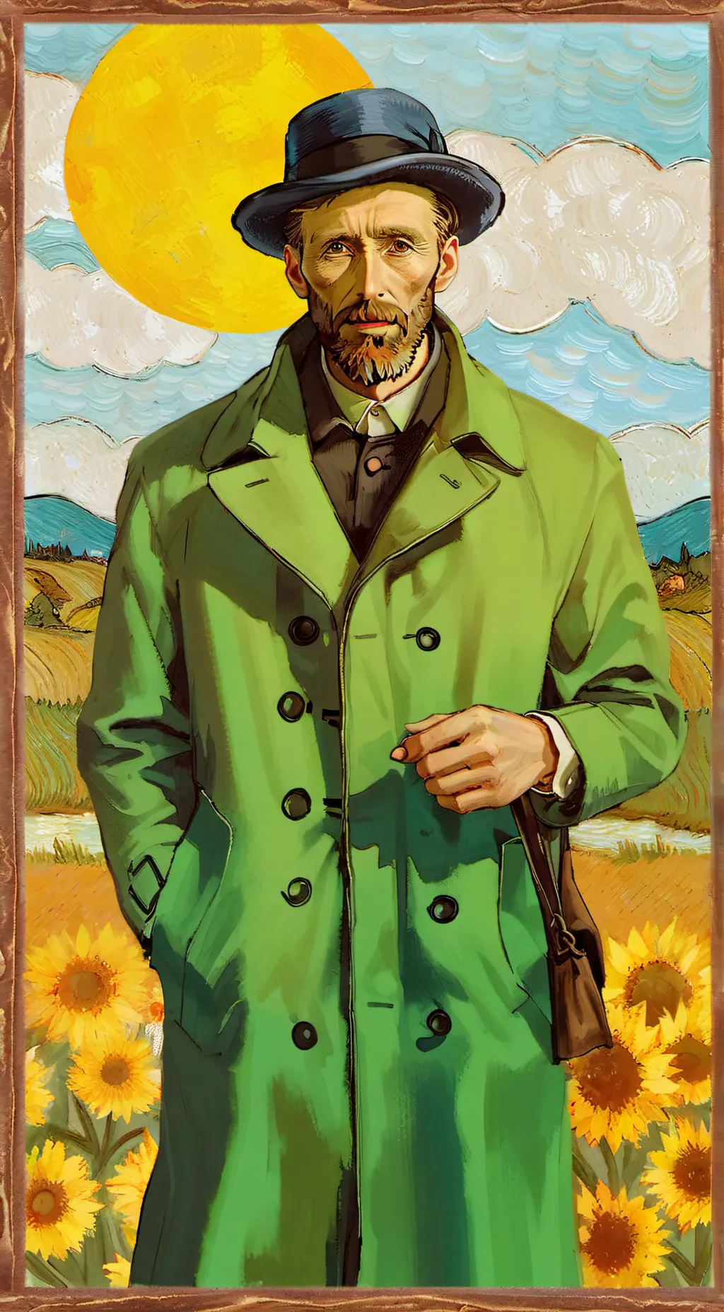 ai character: Detective story background