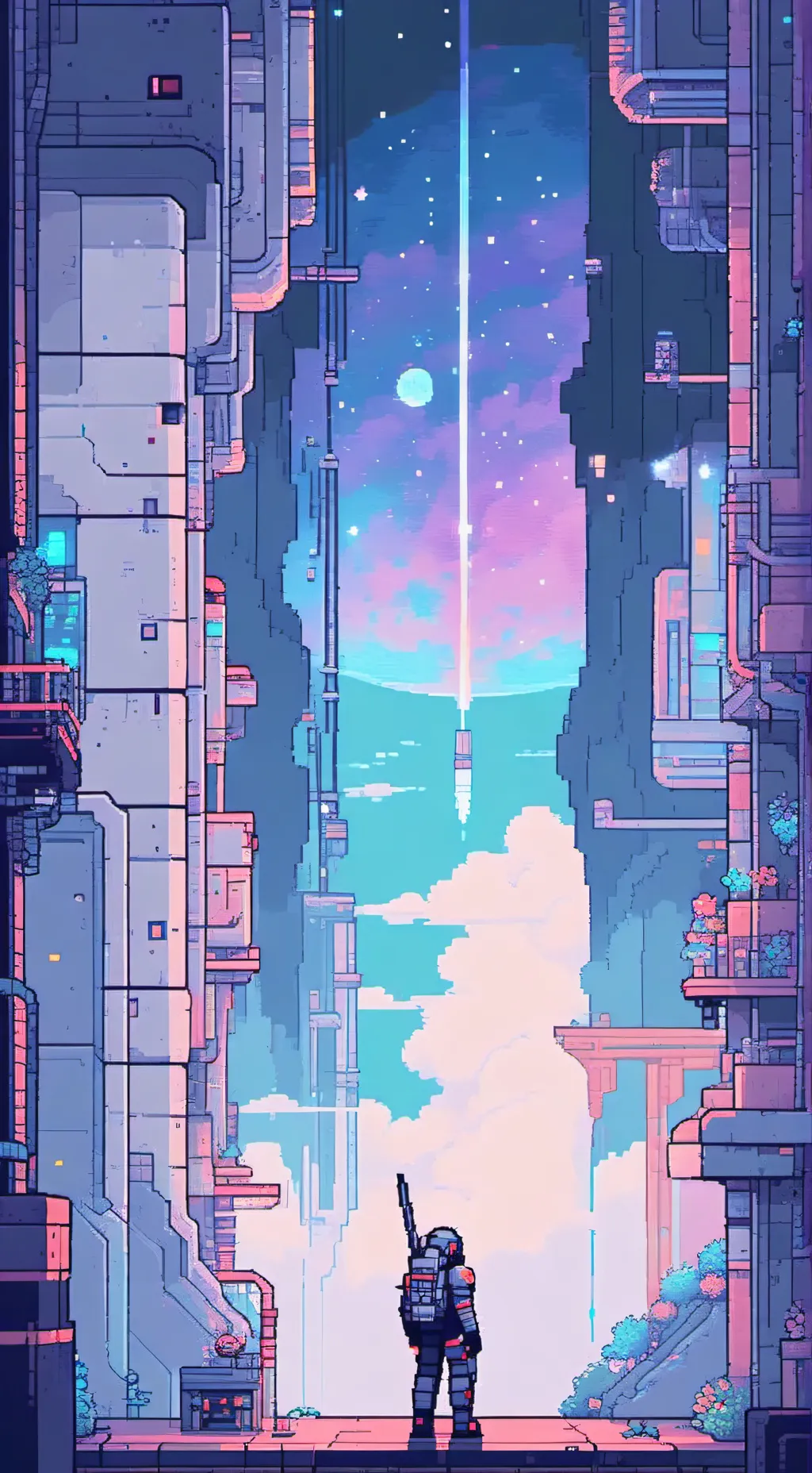 ai character: Sci-fi world background