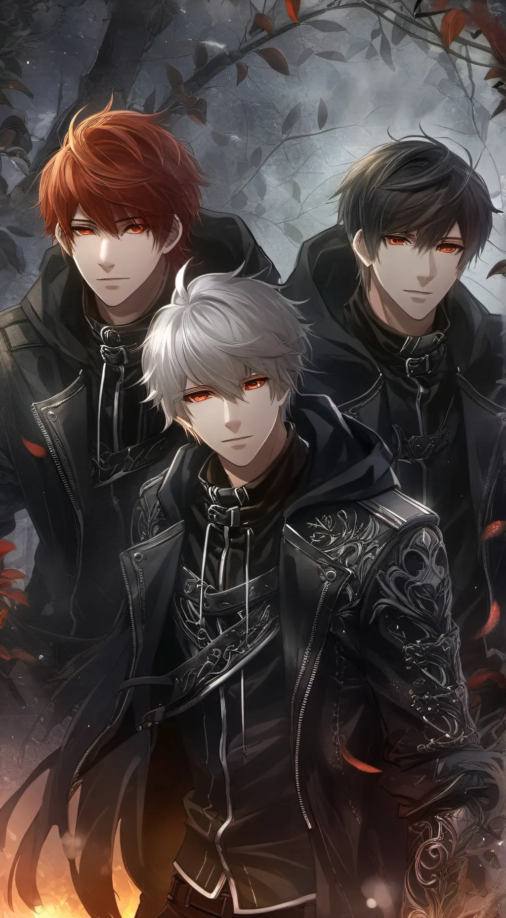 ai character: Ethan,Levi, Miles background
